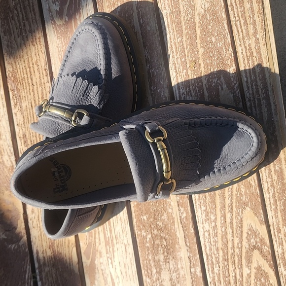 Dr. Martens Adrian Snaffle Loafer Washed Demin Unisex Women's size 10, Men's 9 - Picture 5 of 9